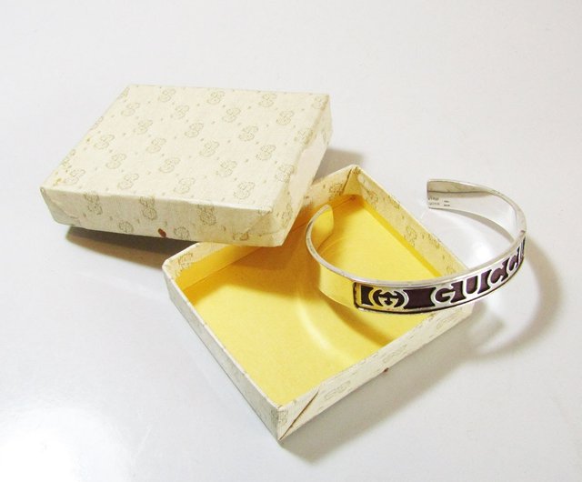 GUCCIバングルヴィンテージオールドグッチ OLD GUCCI オールドグッチ ヴィンテージ シルバー925 ワイン