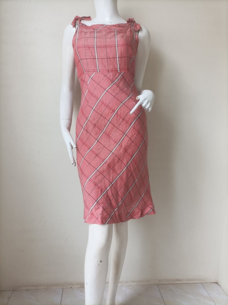 1990s// Peyton place // Hemp and Rayon Dress// Size 9 will fit S - One Piece Dresses - Cotton & Hemp 