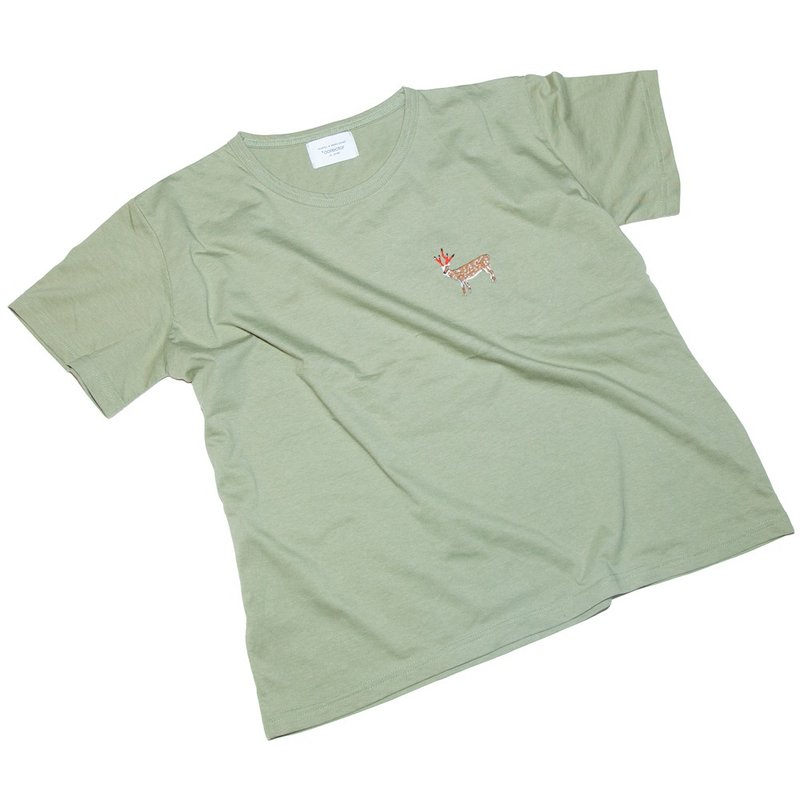 鹿鉛筆 ビッグシルエットTシャツ　レディース フリー　Tcollector - 女 T 恤 - 棉．麻 綠色