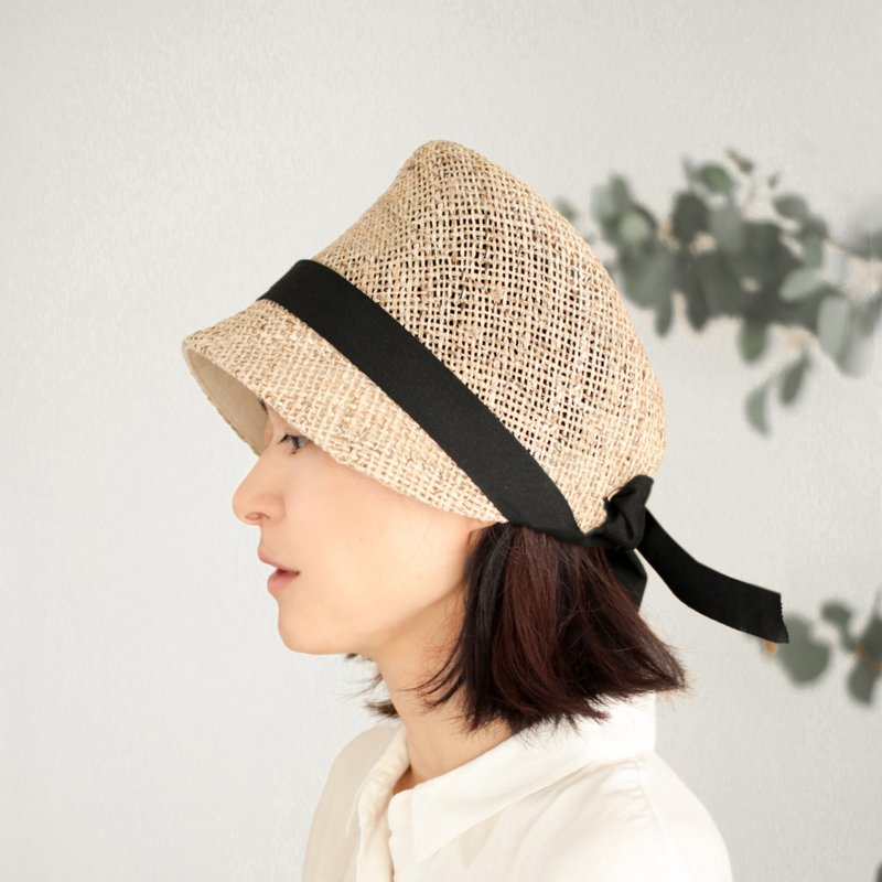 【 廃盤間近 】麦わら帽子　レディース　10〜20日程で発送 - 帽子 - 棉．麻 灰色