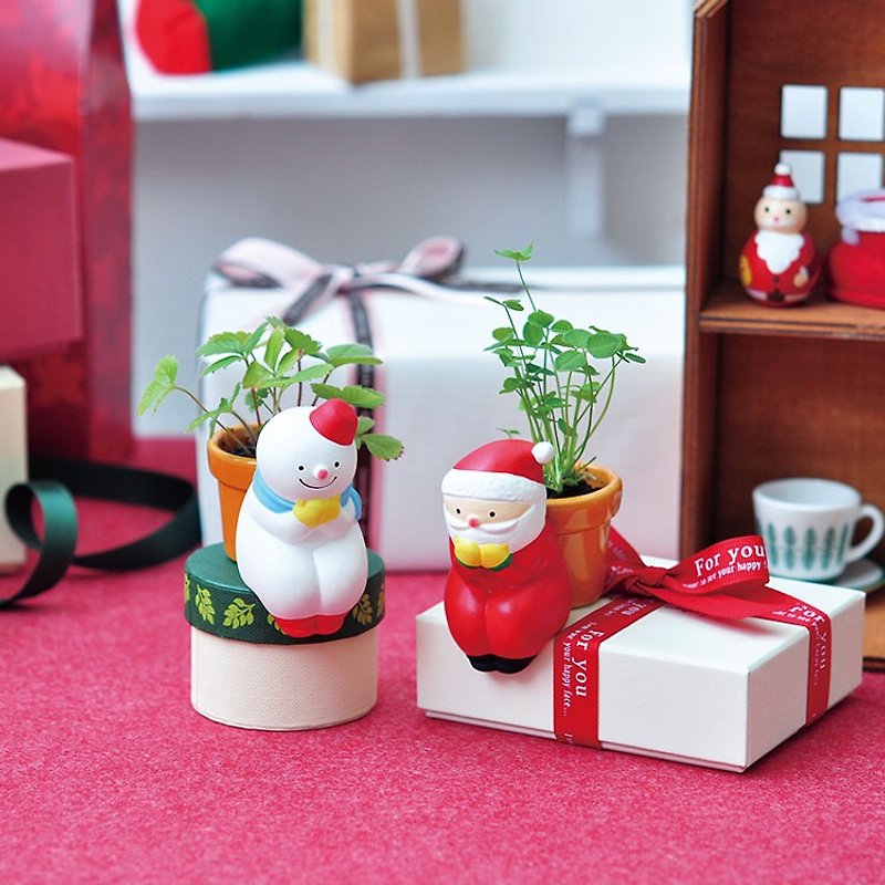 【クリスマス限定版】シードシリーズ植木鉢/メリークリスマス - 観葉植物 - 陶器 