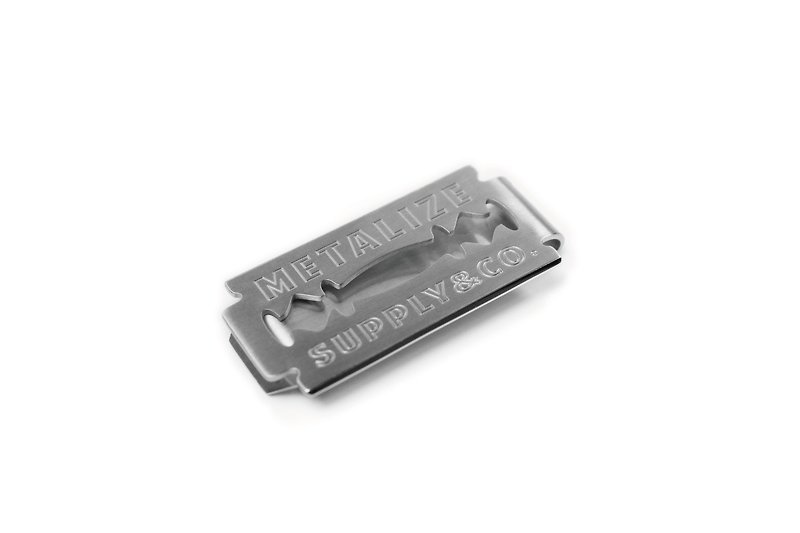 [METALIZE] BLADE Stainless Steel Retro Shaving Blade Money Clip - Other - Other Metals 
