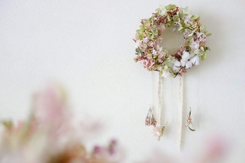 Dreamcatcher-Crystal Pink Green Garden/Valentine's Day/Birthday/Christmas/Graduation Exclusive Flower Gift - Items for Display - Plants & Flowers Pink