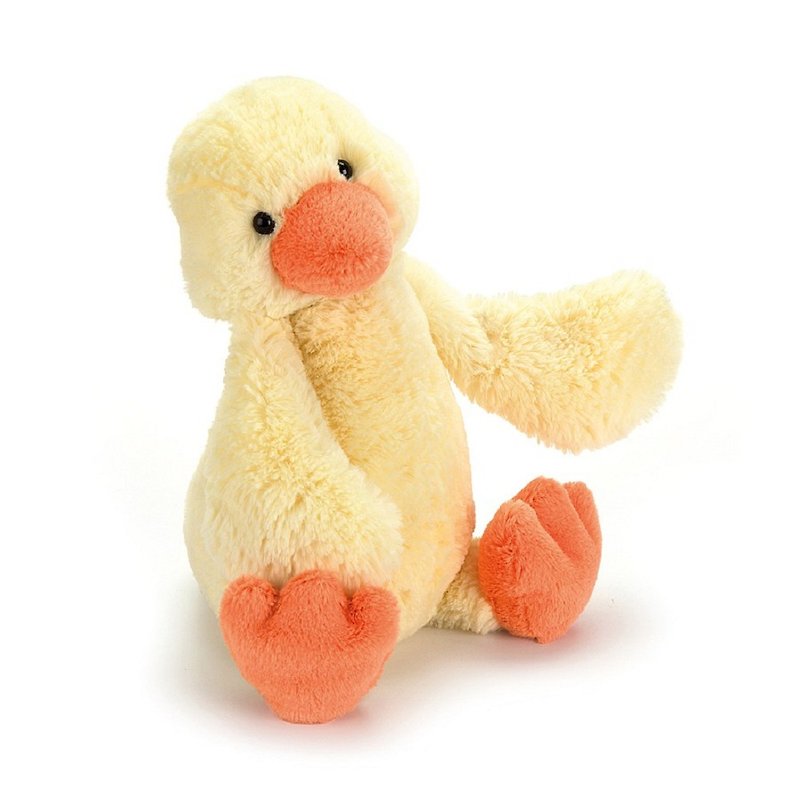 Jellycat Bashful Duckling 31cm 黃色小鴨 - 公仔模型 - 聚酯纖維 黃色