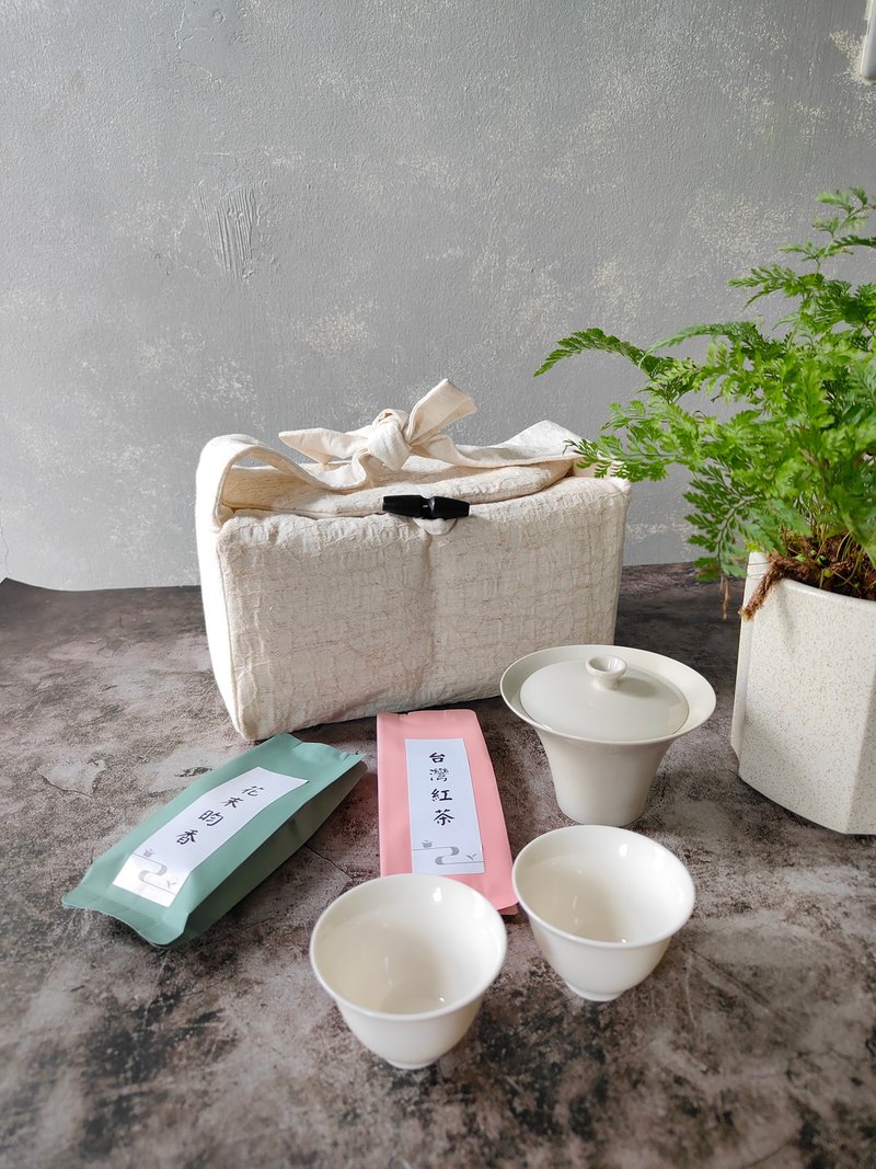 Pure white handbag storage bowl with flower powder and scented gift - Tea - Paper White