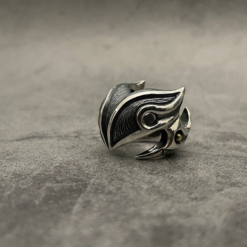 Fantasy Series [Mangfei] 925 sterling silver ring | Large ring wide version - General Rings - Sterling Silver Silver