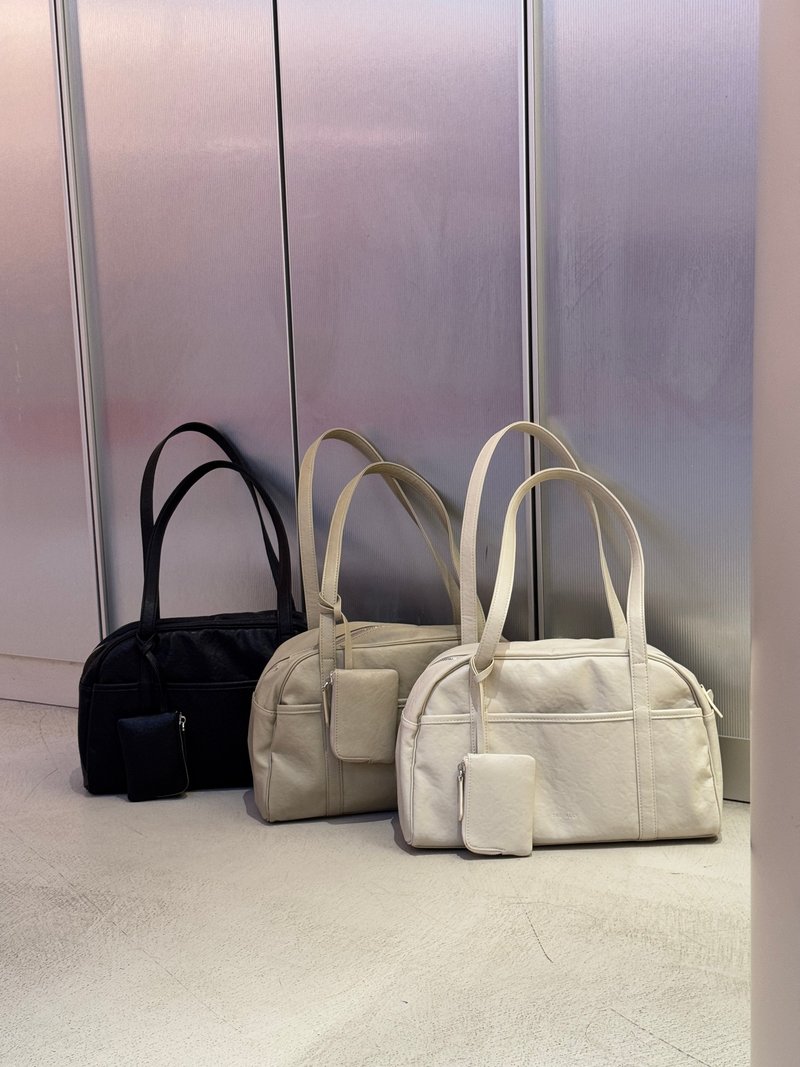 韓國 The Ally | Kara bag 카라백 | 多功能筆電包(附小收納包) - 側背包/斜背包 - 其他材質 黑色