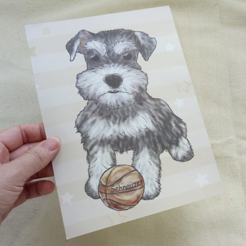 Customization_My Dog Illustration~Pet Illustration Paper Card~ (Additional purchase of the product) - Customized Portraits - Other Materials 