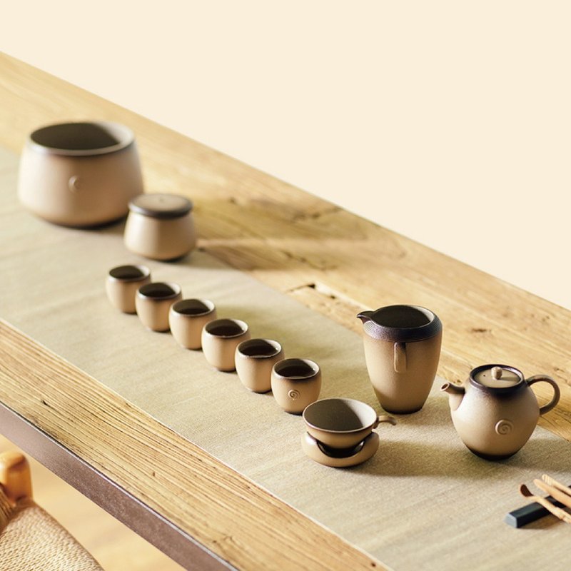 【ルバオ・ロハス】子供茶会 人文茶会 新中国茶会 - 急須・ティーカップ - 陶器 カーキ
