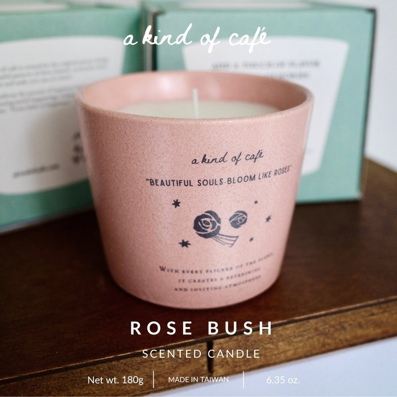 [Shiwu] Rose Bush Fragrance Series | Rose Bush - Candles & Candle Holders - Pottery Pink