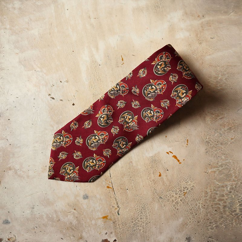 Pumpkin Vintage. Ancient Italian Salvatore Ferragamo senior tie - Ties & Tie Clips - Other Materials 