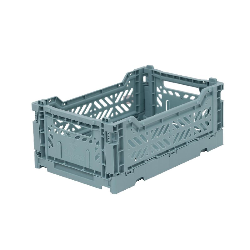 Türkiye Aykasa Folding Storage Basket (S) - Nordic Blue - กล่องเก็บของ - พลาสติก 