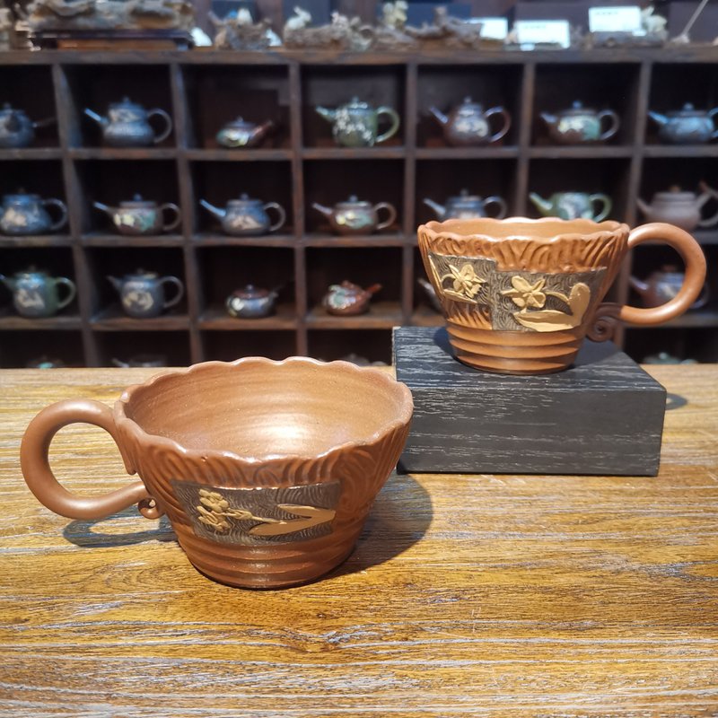手工製作-切割花杯 - 其他杯子 - 陶 