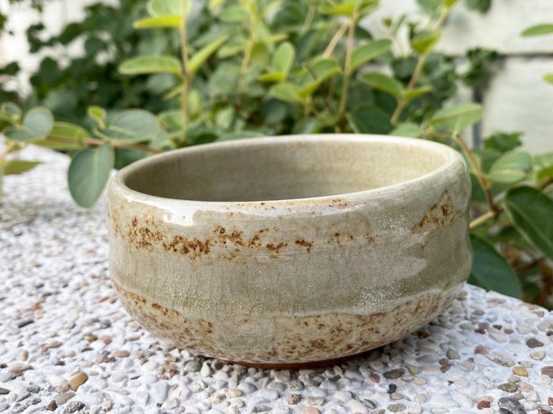 手作陶器 | 灰釉 陶碗 花器 - 碗 - 陶 卡其色