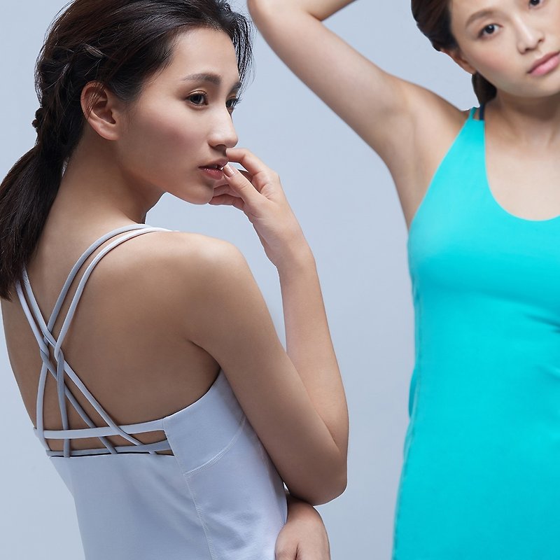 【MACACA】Time Flow Vest-ARE1654 White - Women's Yoga Apparel - Other Man-Made Fibers White