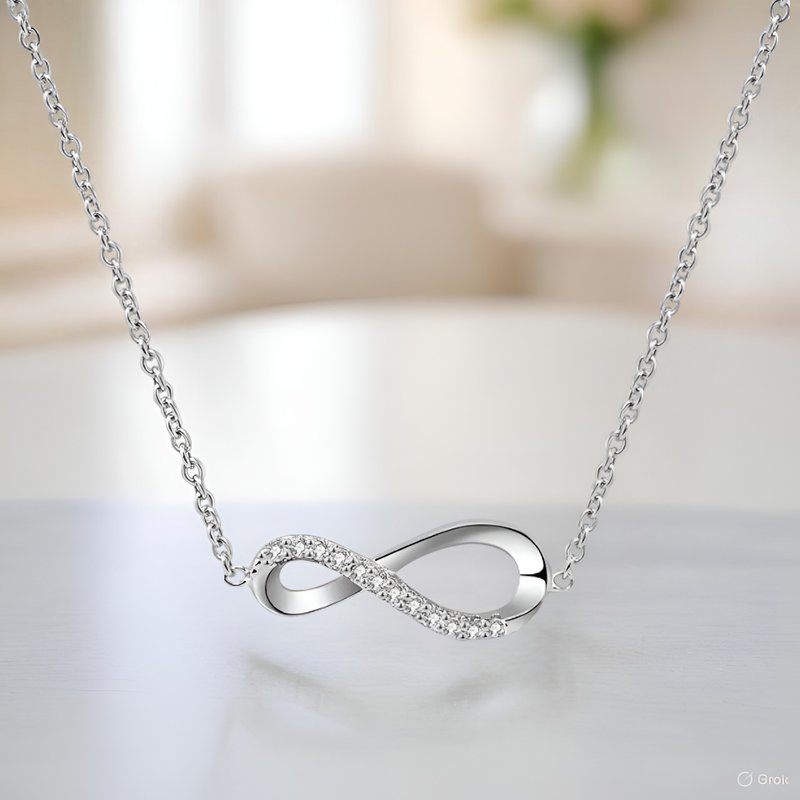 【美鑽銀飾】 鋯石 925純銀無限愛手鍊 | Montresor Infini - 手鍊/手環 - 純銀 