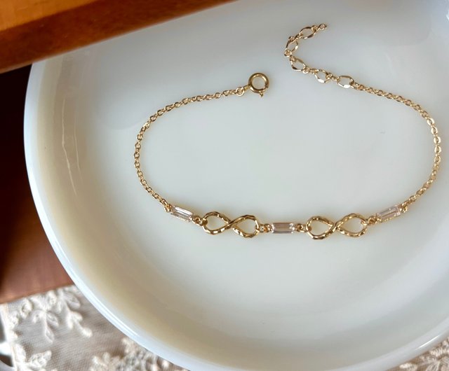 Sale Gold filled infinity bracelet