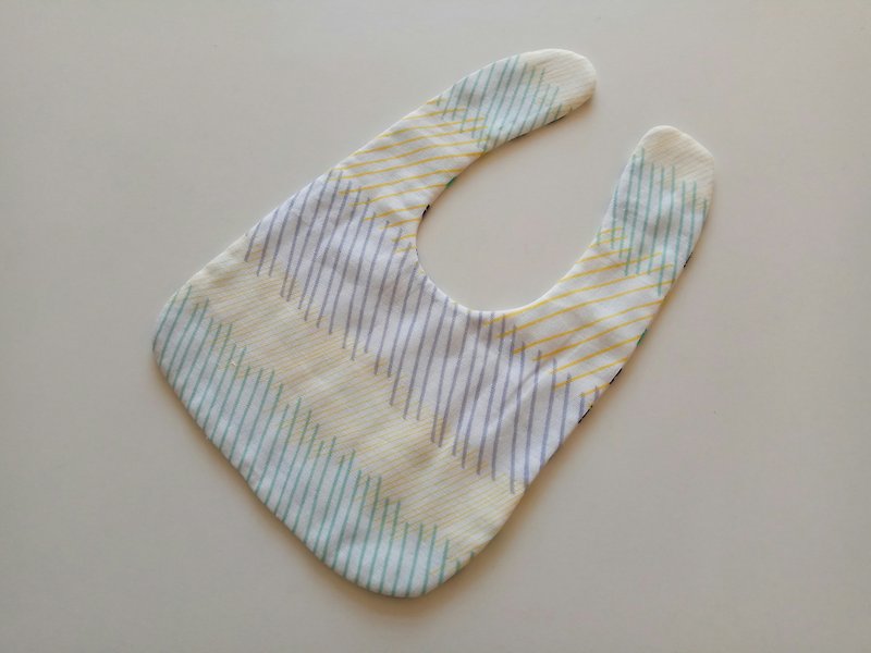 Color line cotton yarn bib bimonthly gift bib baby bibs baby bib saliva towel - Baby Gift Sets - Cotton & Hemp 
