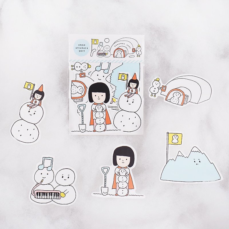 Snowman Country / Medium Sticker Set - สติกเกอร์ - กระดาษ ขาว