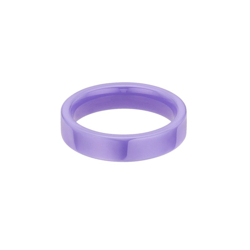 LA LIGNE PASTEL PURPLE CERAMIC BAND - แหวนทั่วไป - เครื่องลายคราม 