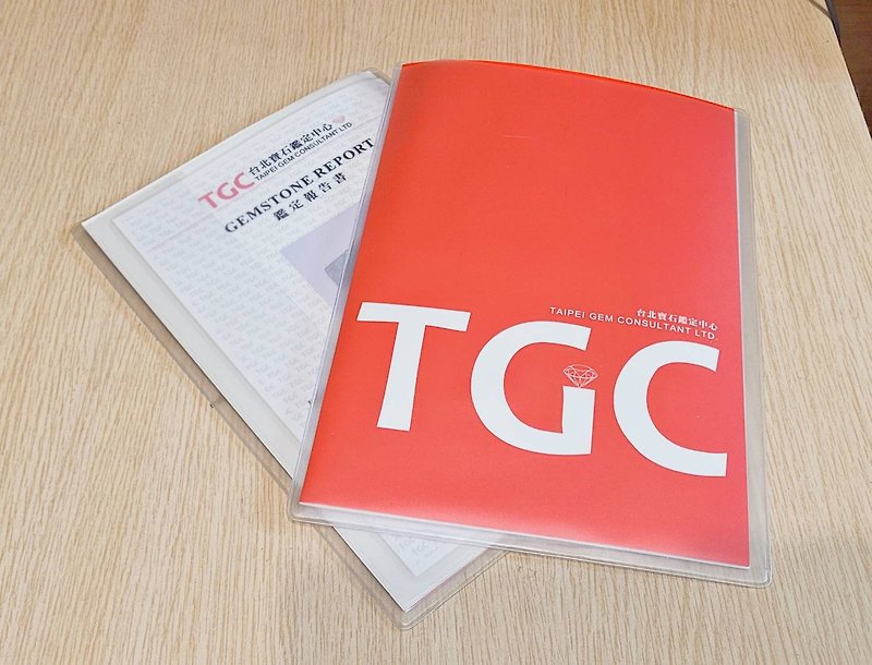 【Cui Cui】Series Plus Purchase Taiwan Identification Certificate- TGC Taipei Gemstone Identification Center - อื่นๆ - กระดาษ สีแดง