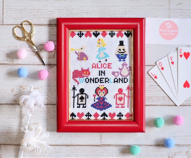 デジタル】クロスステッチpdfチャート 不思議の国のアリス Alice in Wonderland おとぎ話をクロスステッチ刺繍してみましょ -  ショップ Poco a poco その他 - Pinkoi