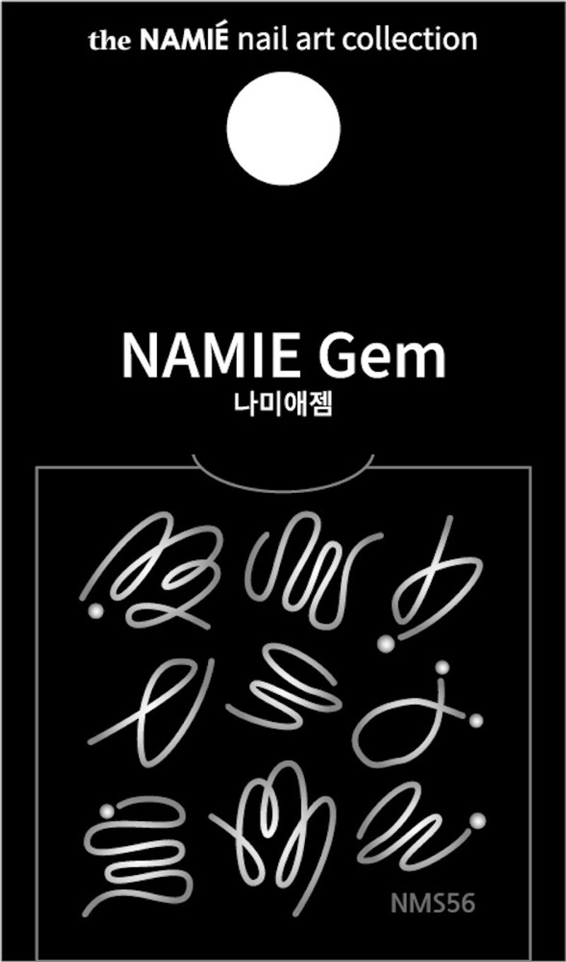 【專業用】NAMIE Gem 美甲裝飾藝術貼紙 Normal Metallic 56 - 指甲油/指甲貼 - 紙 金色