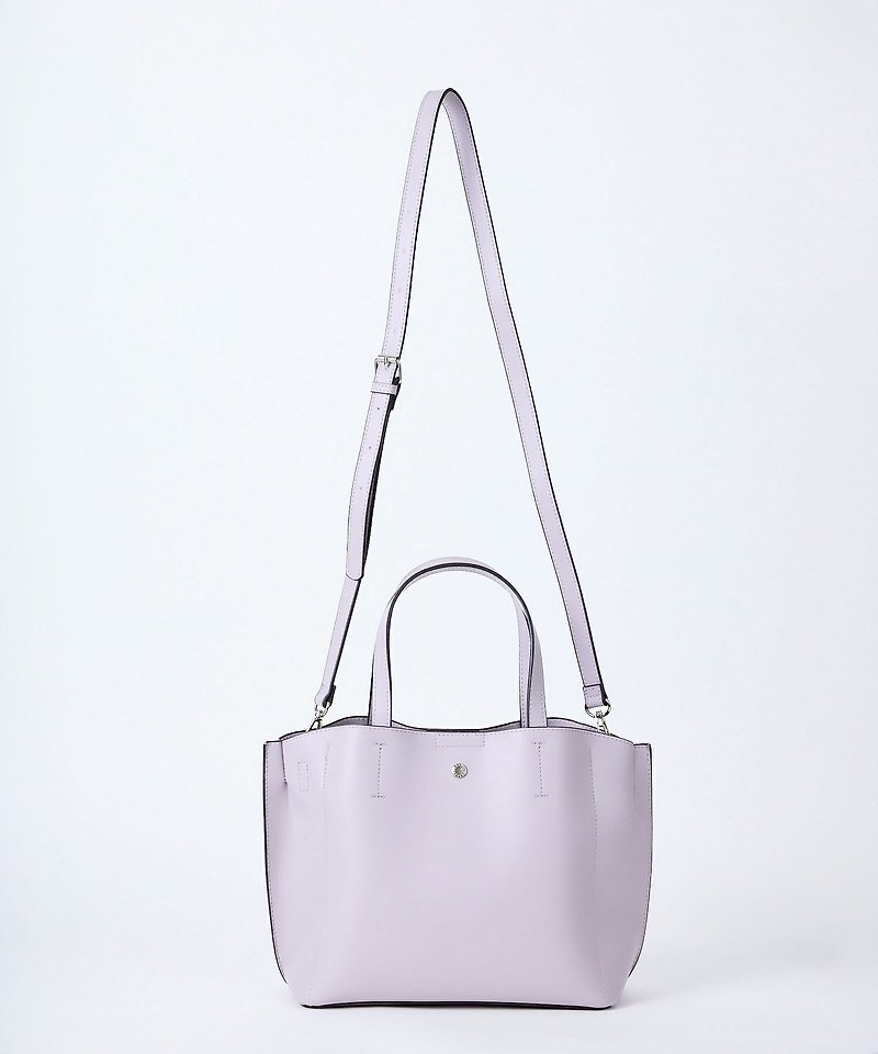 Legato Largo Lineare series Light Weight 2-way Bag LH-P0002Z Lavender - Handbags & Totes - Faux Leather Purple