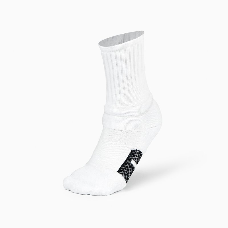 Made in Taiwan/Combed Cotton-99.9% Permanently Antibacterial-Daily/NC. 305 - Socks - Cotton & Hemp White
