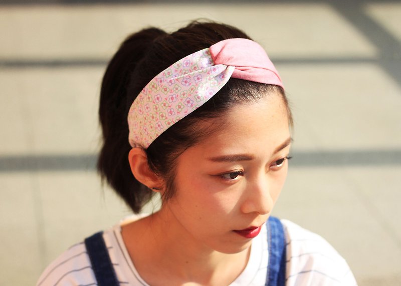 [] The MAMA's Closet spring Haruka / pink (elastic hair band) - Hair Accessories - Other Materials Pink