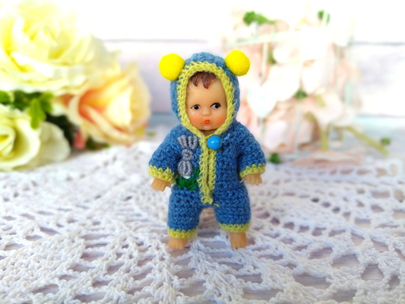 Ari baby clothes - Ari doll clothes - vintage doll - vintage baby doll - 寶寶/兒童玩具/玩偶 - 羊毛 多色