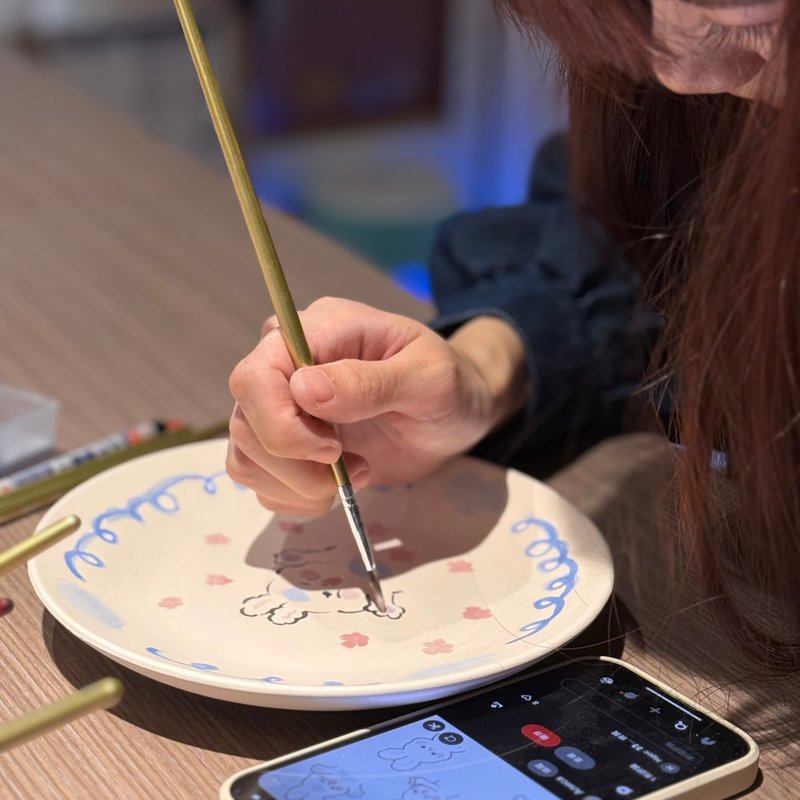 彩繪陶瓷圓盤體驗課 - 陶藝/玻璃 - 陶 