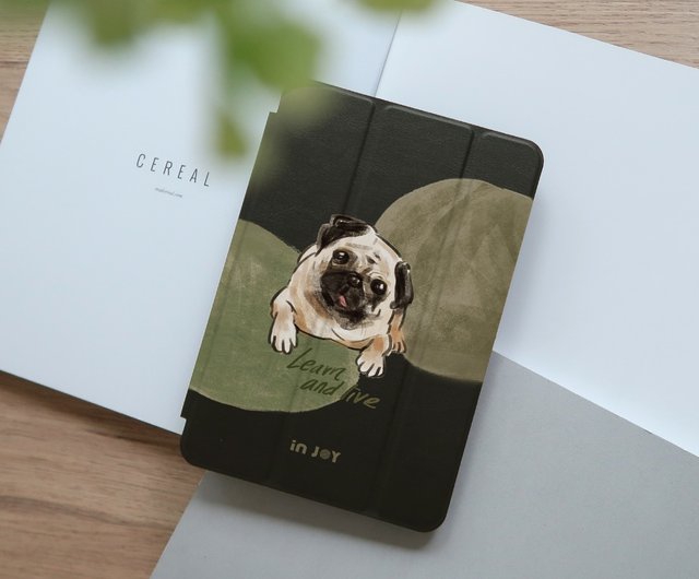 Live well pug ipad case for iPad mini1 2 3 4 5 6 Pro10.5 12.9 Air5 iPad 9 Shop INJOY mall Tablet Laptop Cases Pinkoi