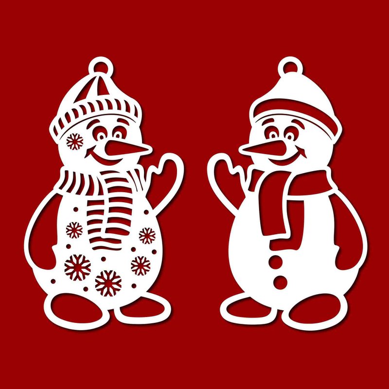 Snowman svg, snowman pdf, snowman png, christmas decor svg, snowman cut file - 圖文模板設計 - 其他材質 