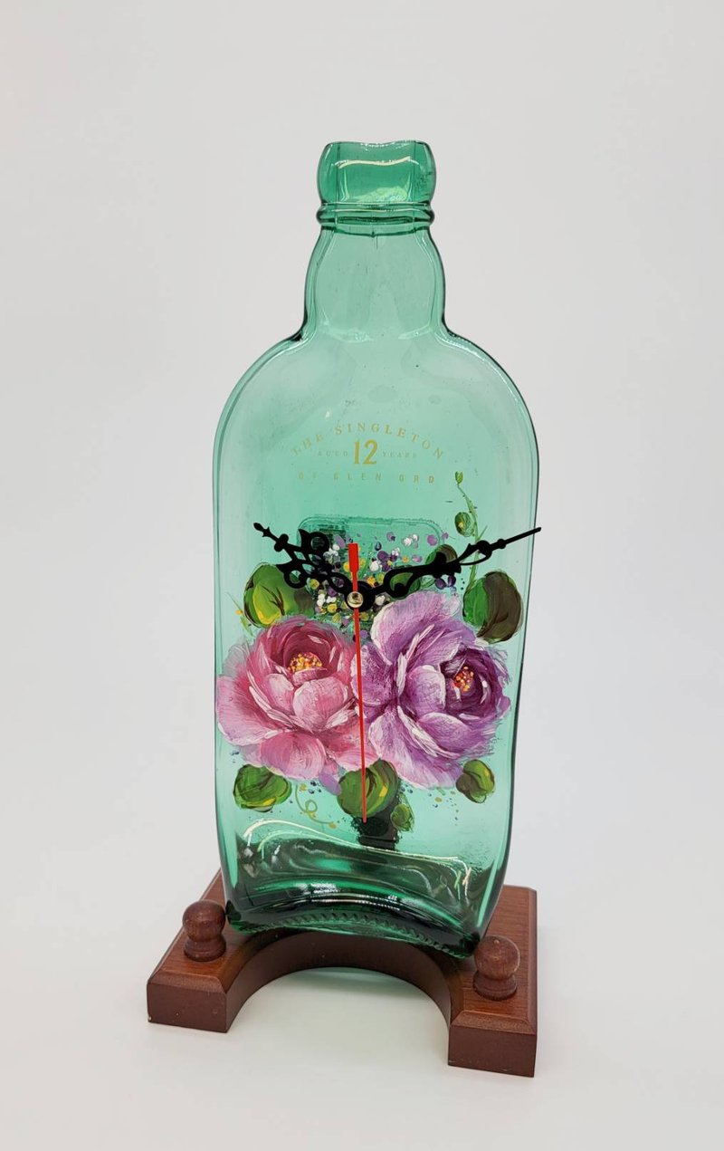 一見鐘情彩繪時鐘 - 時鐘/鬧鐘 - 玻璃 透明