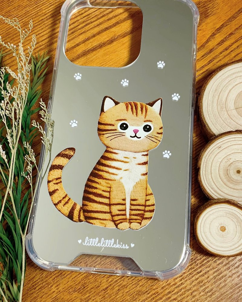 Mobile phone case [Hong Kong short yellow cat] - Phone Cases - Silicone White