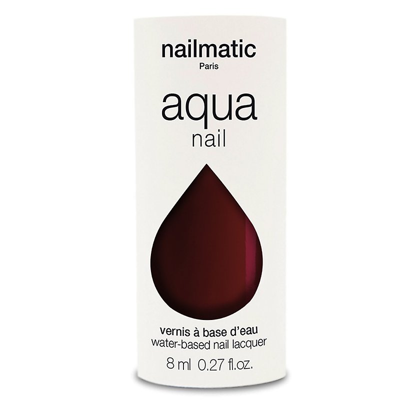 nailmatic 水系列經典指甲油 - Margot 波爾多酒紅 - 指甲油/指甲貼 - 樹脂 