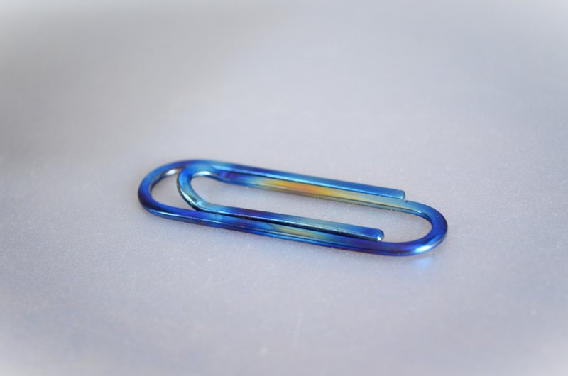 Titanium money clip・ゼムクリップ型64チタンマネークリップ・55mm・受注生産 - 錢包/皮夾/長短夾 - 其他金屬 多色