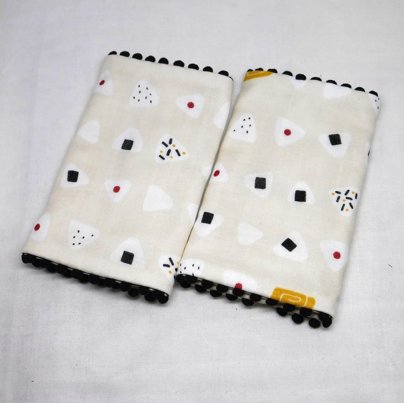 Japanese Handmade 8-layer-gauze droop sucking pads - 圍兜/口水巾 - 棉．麻 白色