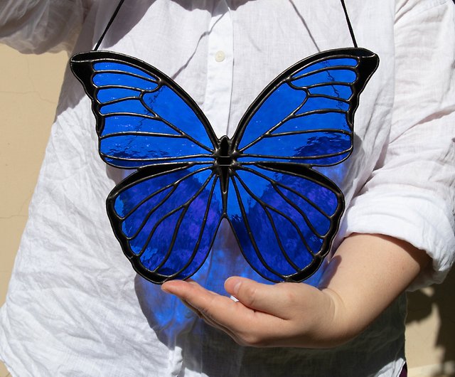 蝶、蝶の装飾、蛾、ステンドグラスパネル - ショップ Jelly Unicorn