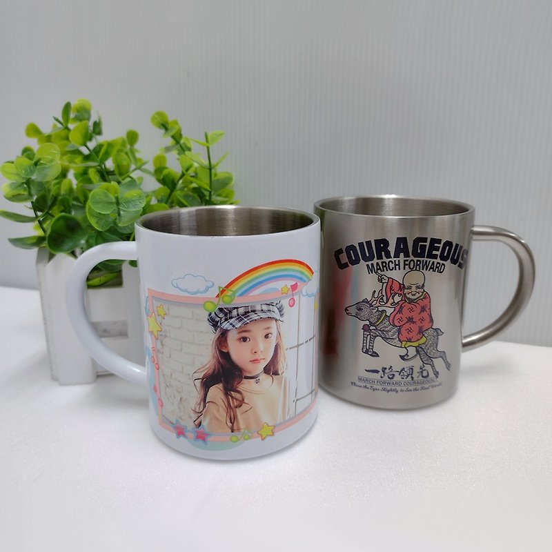 Customized 304 Stainless Steel mug customized Stainless Steel coffee cup mug customized - แก้วมัค/แก้วกาแฟ - สแตนเลส 