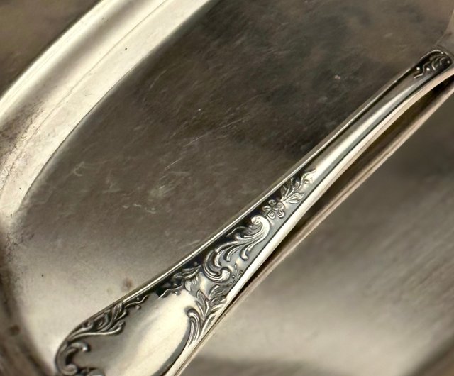 40585-フランスのアンティークのシルバーの牡蠣用フォーク - ショップ