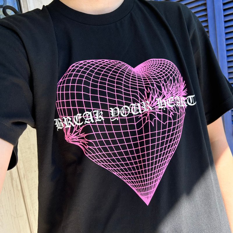 Break your heart Tシャツ - 女 T 恤 - 棉．麻 