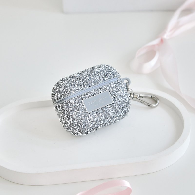 【kate spade】AirPods Pro (第1/2 代) 保護殼套  晶鑽銀河 - AirPods/耳機保護套 - 其他材質 透明