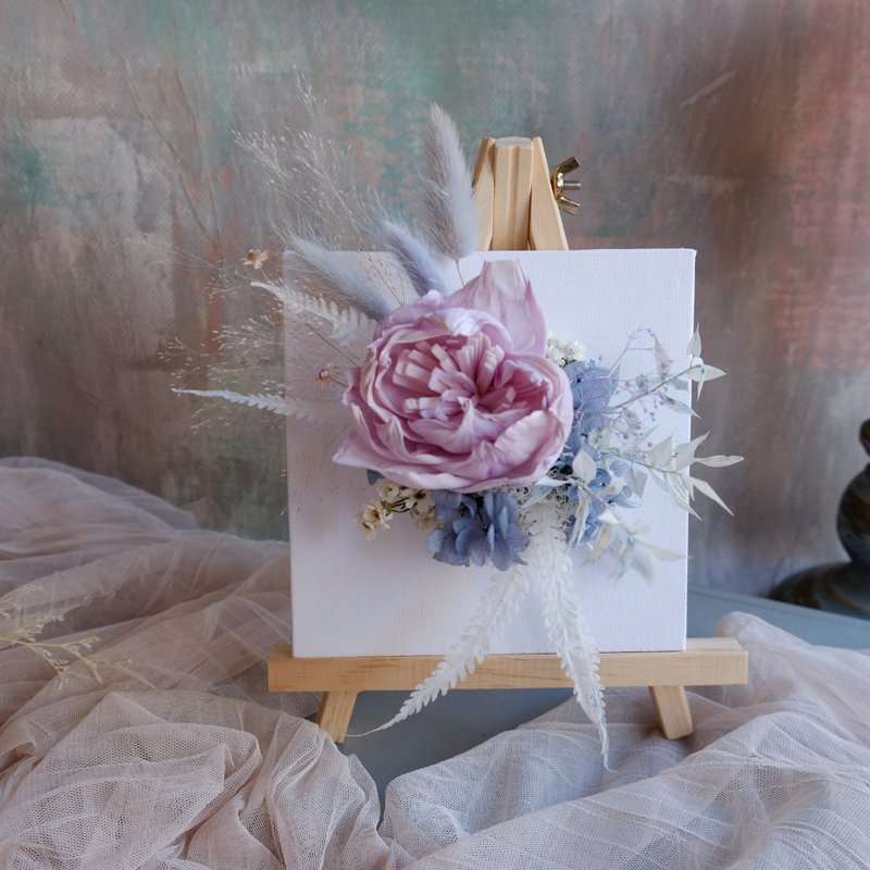 【材料包】花禮材料包-A款 立體感畫布花藝 - 花藝/盆栽/植栽 - 植物．花 紫色