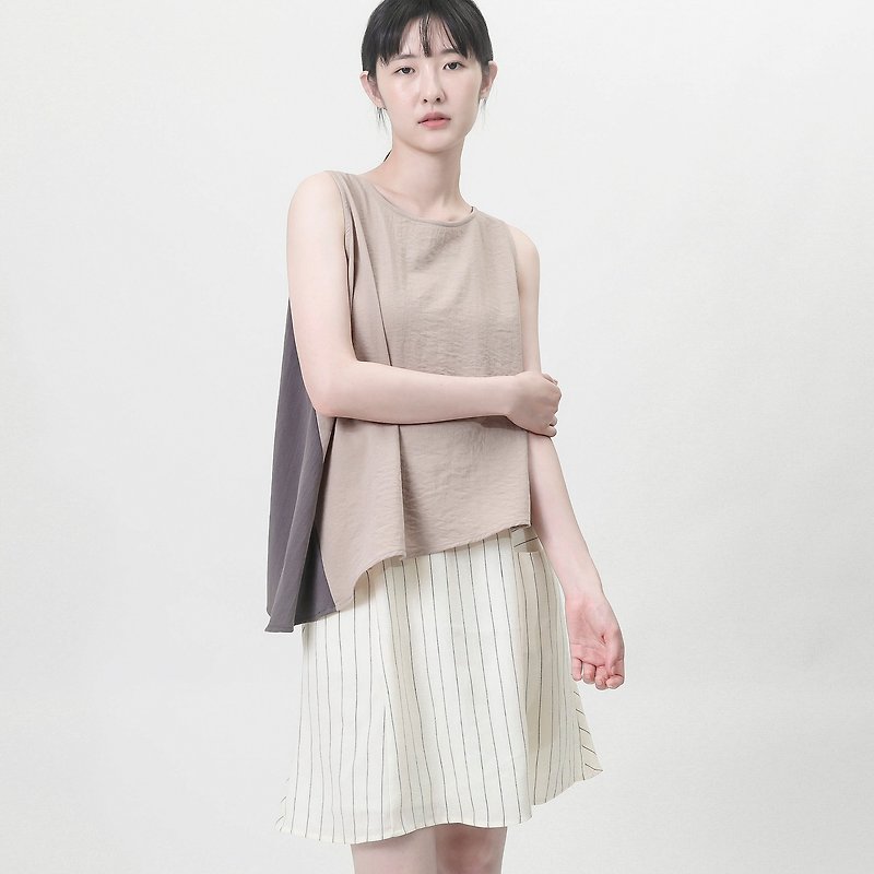 [Limited 2 in combination] D - Skirts - Cotton & Hemp Gray