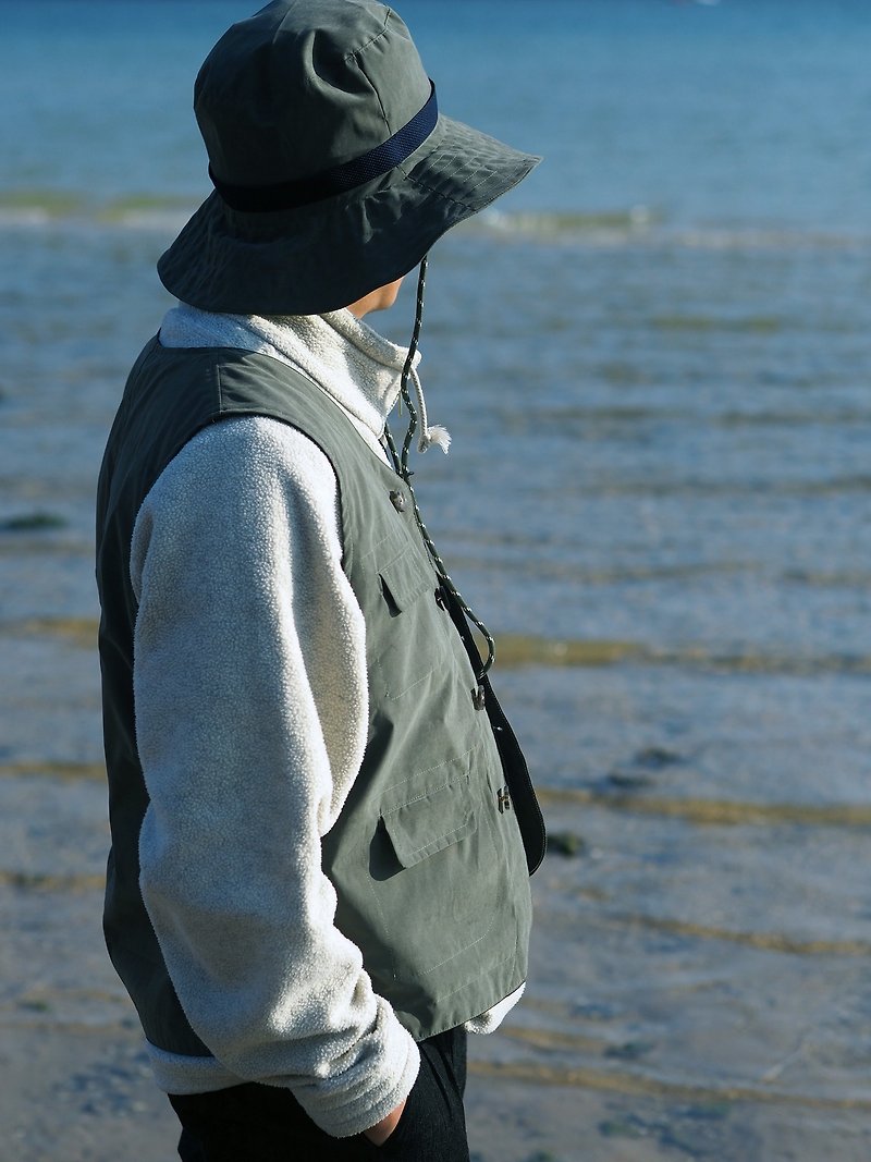 7-Pocket Travel Waistcoat 中性雙面背心 | 香港手造 - 男裝 背心 - 其他材質 