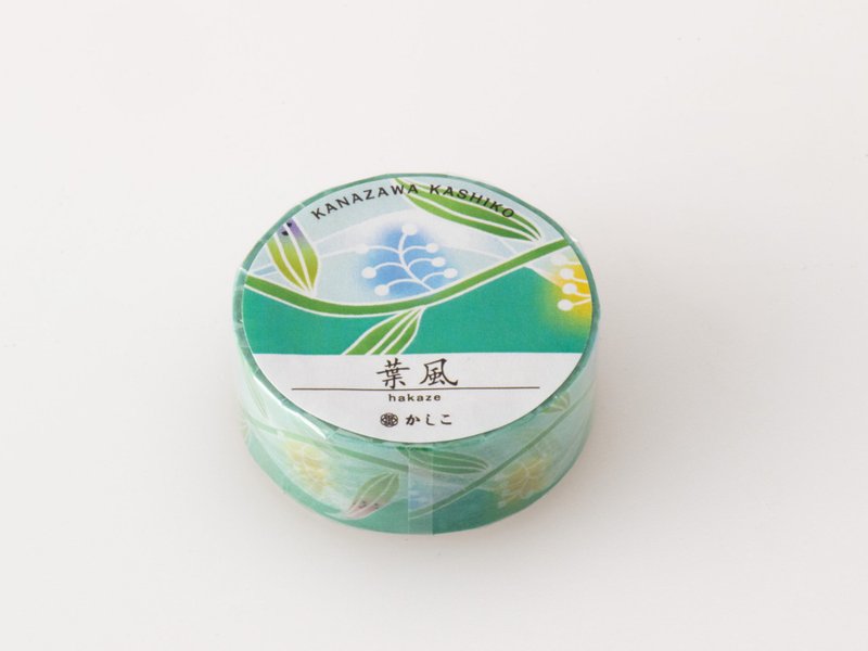 日本進口KASHIKO日本傳統藝術和紙膠帶 – 葉風 / 日本製 手帳 - 紙膠帶/和紙/PET - 紙 綠色