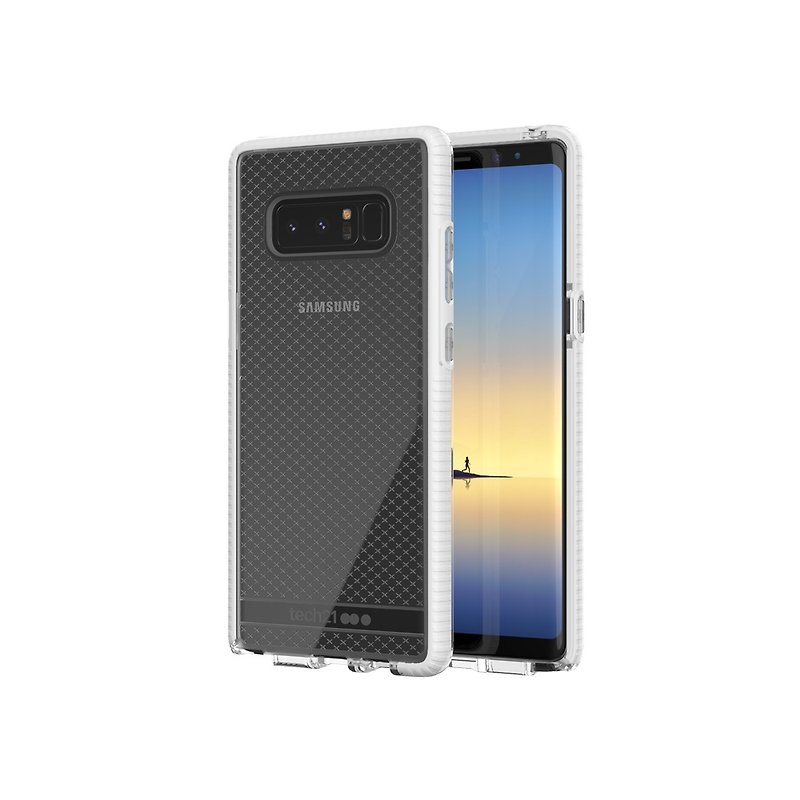 Tech21 British Super Impact Soft Plaid Protective Case for Samsung Note 8- ホワイト 5055517382083 - その他 - プラスチック 透明