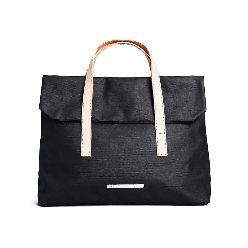 RAWROW-Canvas Series-13-inch three minimalist briefcase (portable / shoulder / back) - black-ROM-150BK - Messenger Bags & Sling Bags - Polyester Black